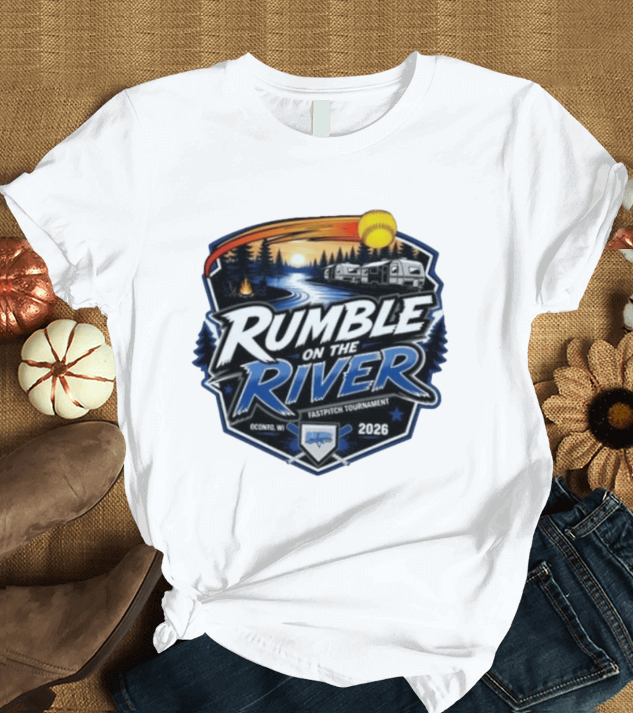 Rumble On The River Fastpitch Tournament Oconto WI 2026 T-Shirt