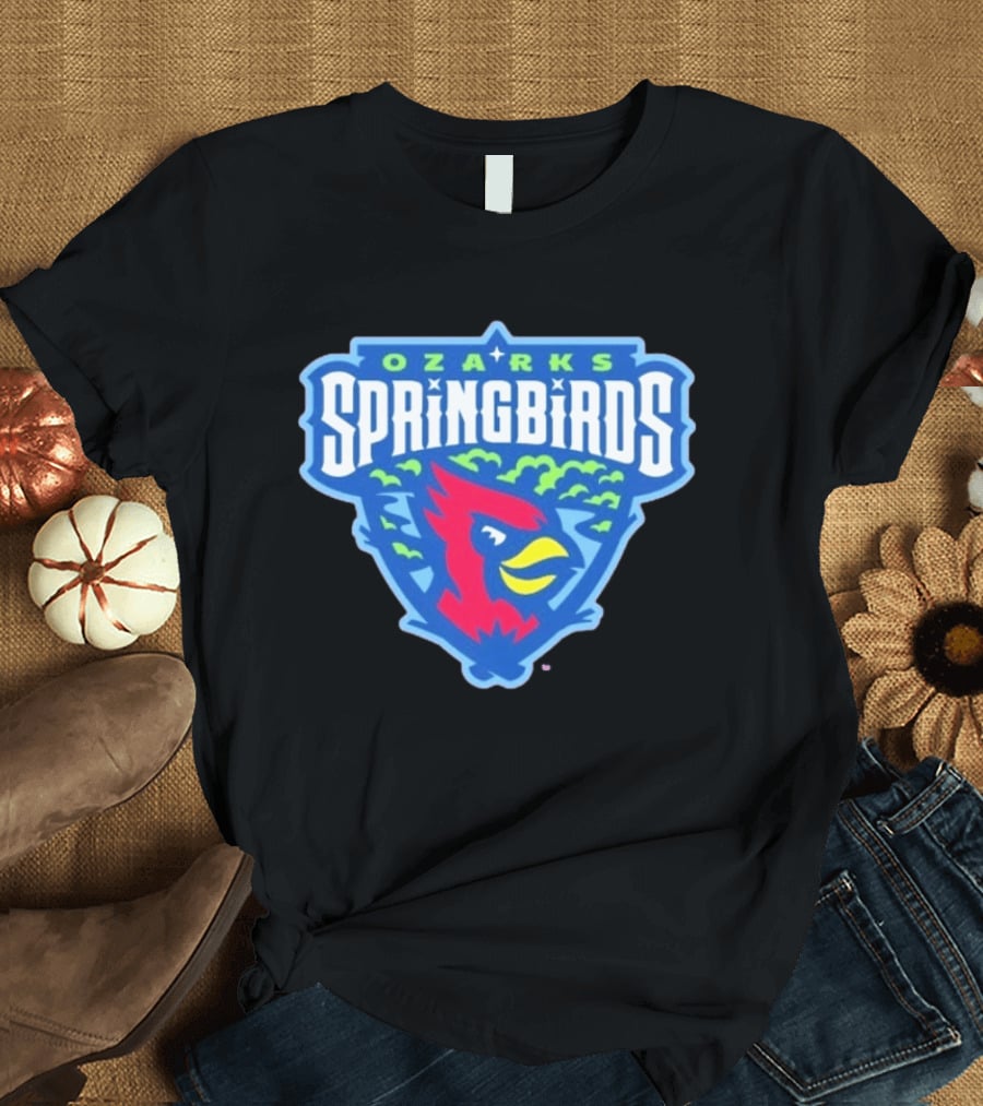 Ozarks Springbirds Baseball Cardinal Iconic Team T-Shirt