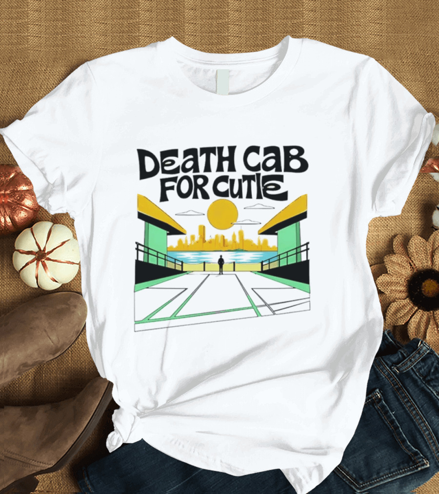 Death Cab For Cutie Skyline Indie Rock City Sunset T-Shirt