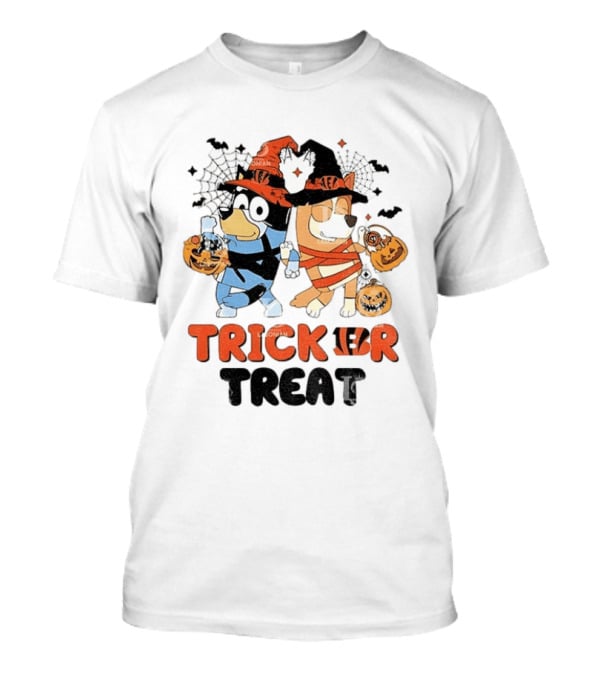 Philadelphia Eagles Bluey Trick Or Treat Halloween Character Costumes T-Shirt