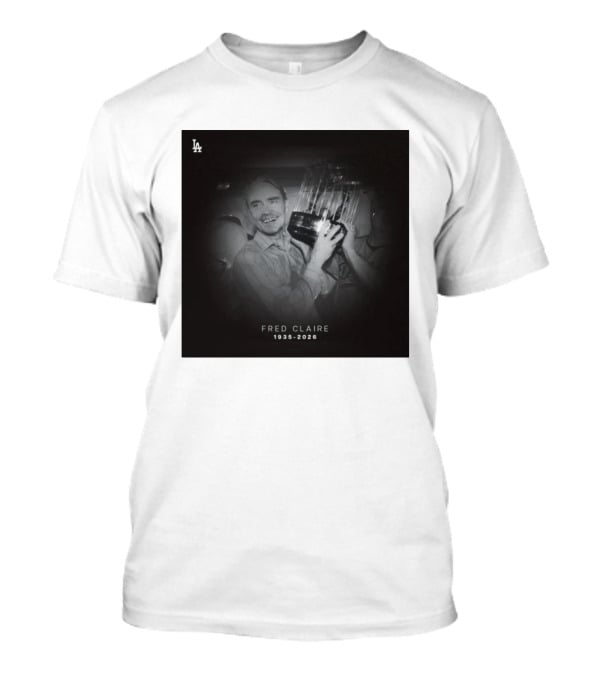 LA Dodgers Fred Claire 1935 2026 Commemoration T-Shirt