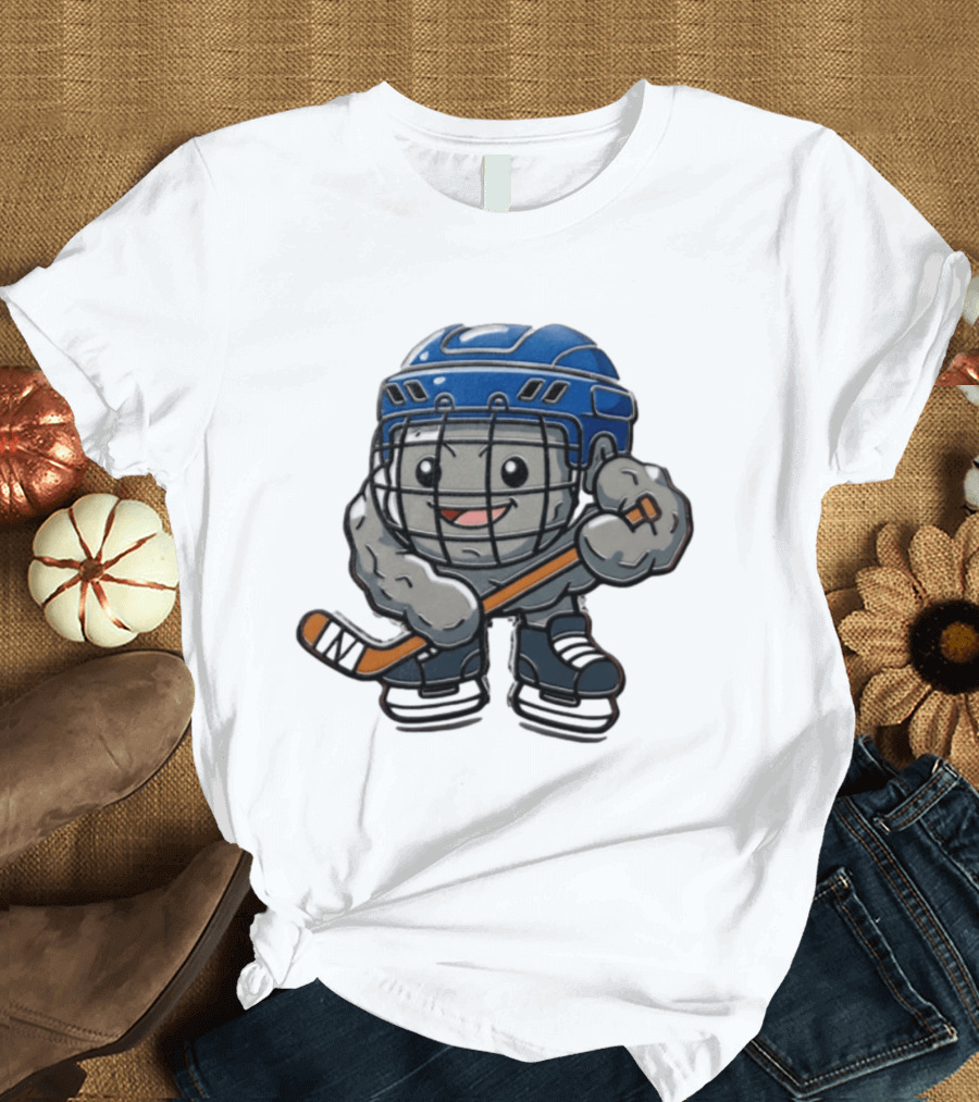 Stonjourner St Louis Blues NHL Pokemon Cartoon Hockey Player T-Shirt