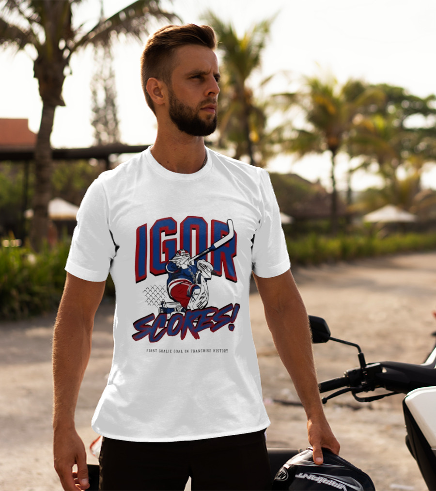 Igor Scores First Goalie Goal In Franchise History T-Shirt