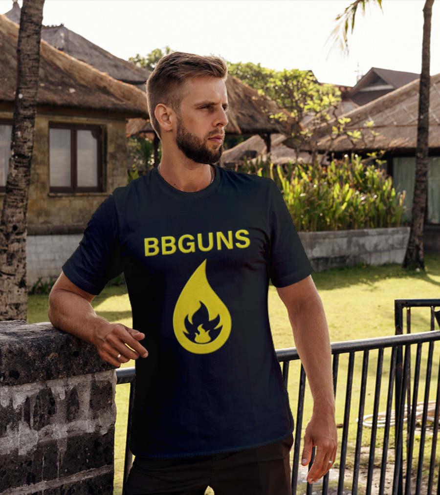 BBGUNS Yellow Flame T-Shirt