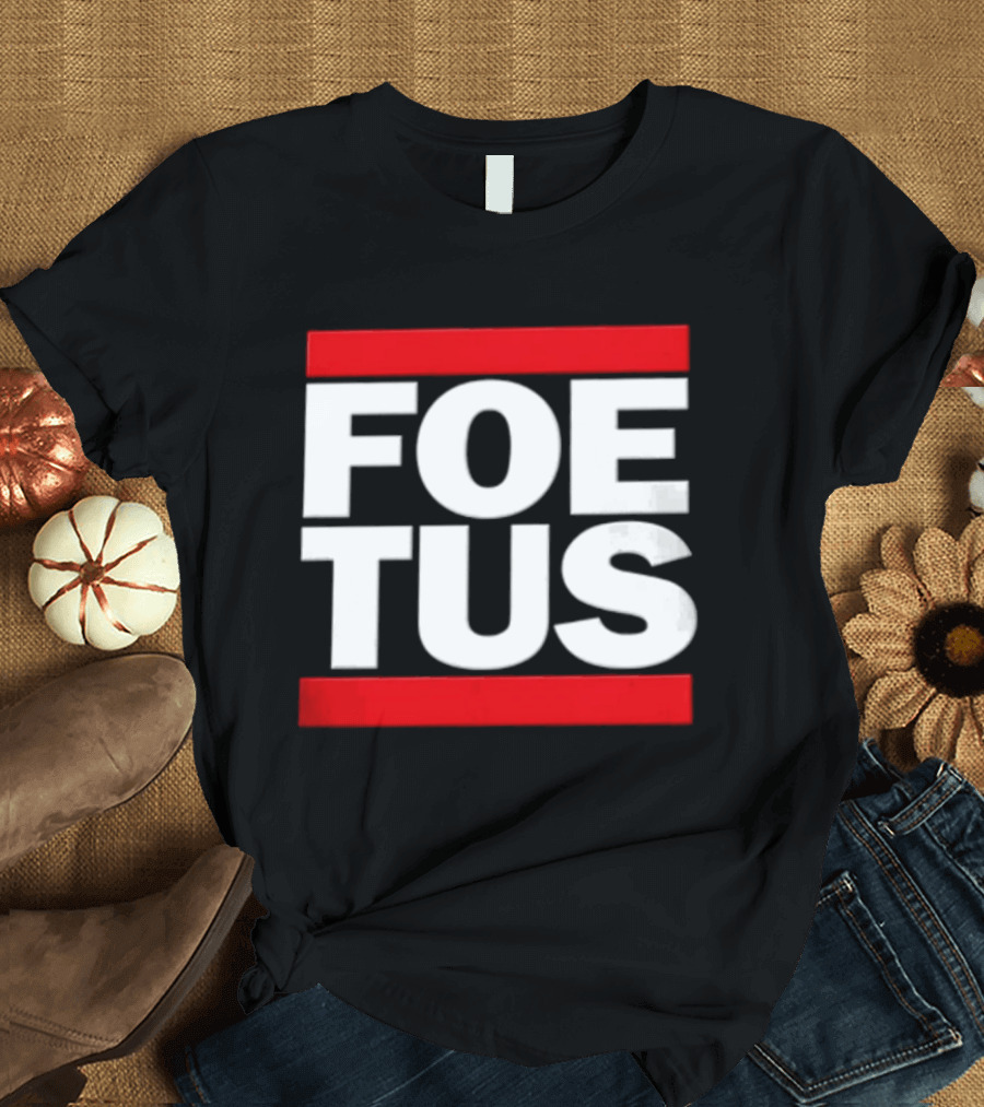 Foetus White Letters With Red Bars T-Shirt