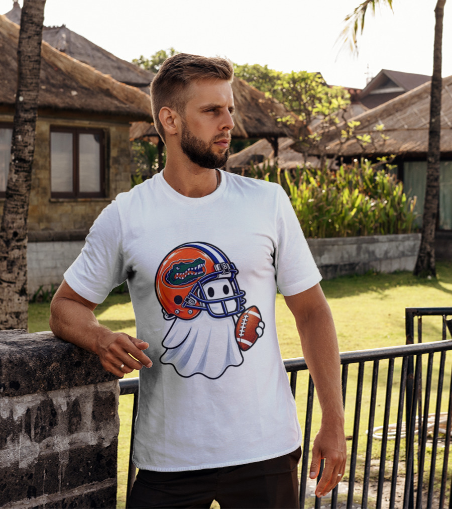 Florida Gators Football Ghost Halloween Fan Gear T-Shirt