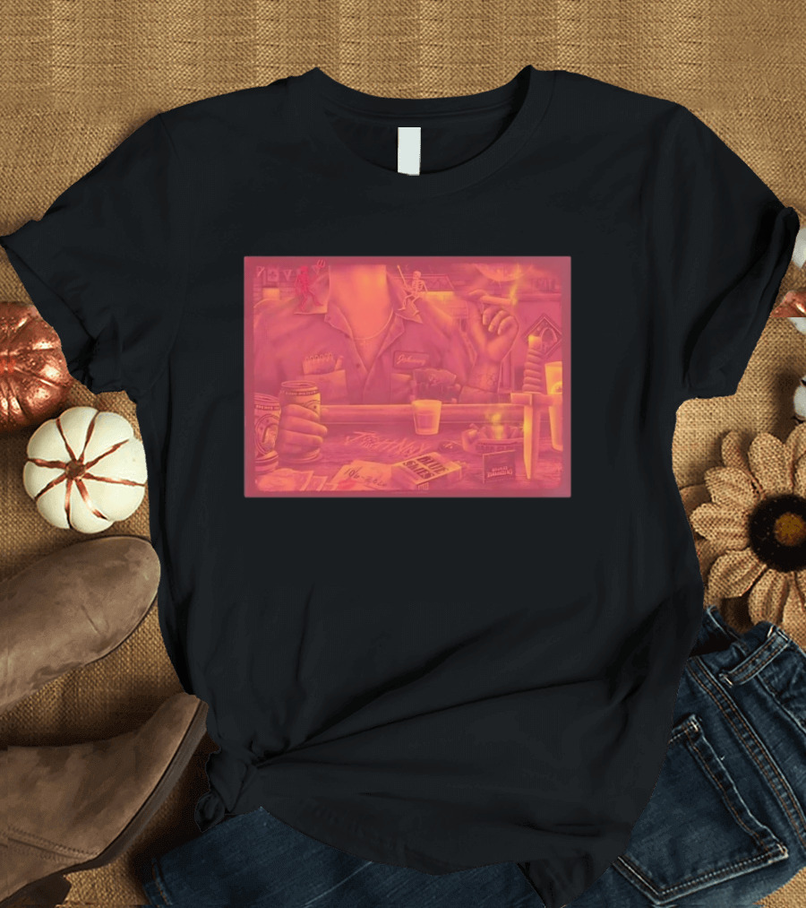 Johnny St Louis Missouri October 6 2020 Concert 100 Club Smoking Dice Beer Neon T-Shirt