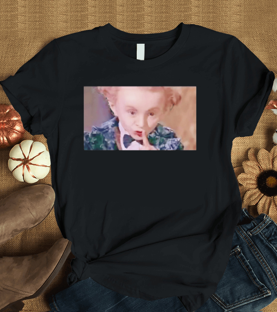 Alice In Wonderland Mad Hatter Mischievous Shh Gesture T-Shirt