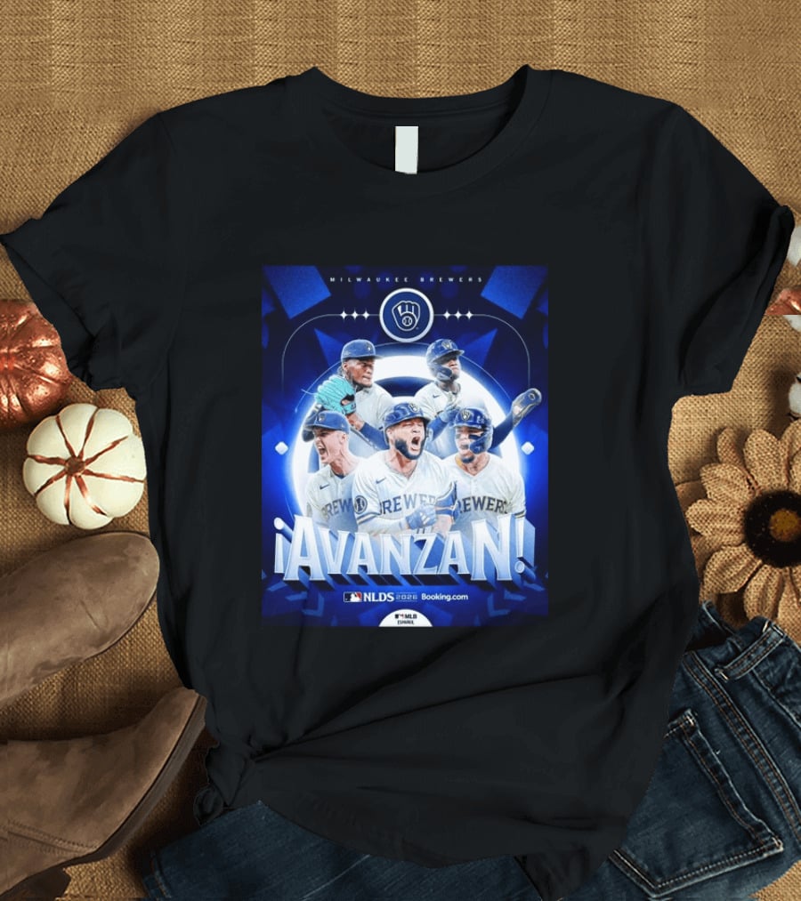 Milwaukee Brewers NLDS 2026 Avanzan MLB Playoffs Celebration T-Shirt