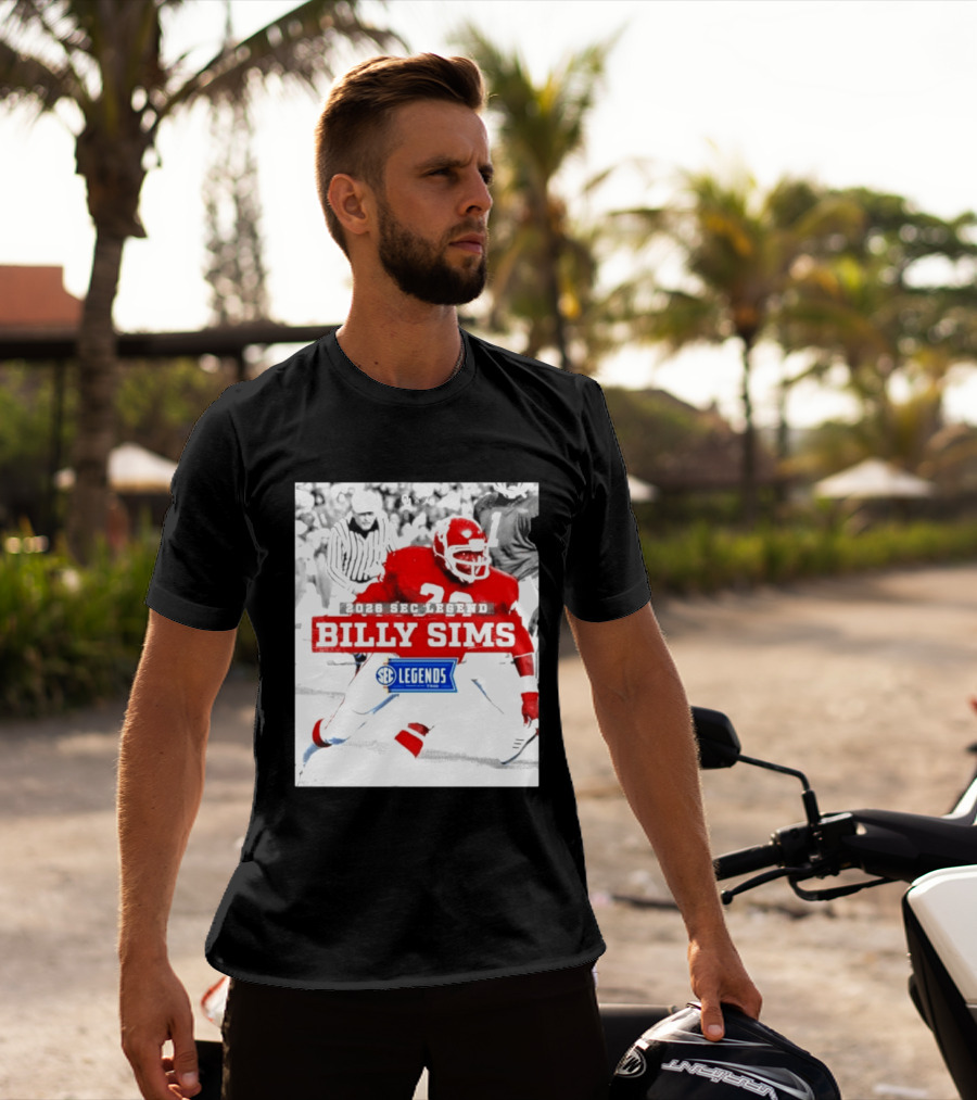 2026 SEC Legend Billy Sims Oklahoma Sooners Football T-Shirt