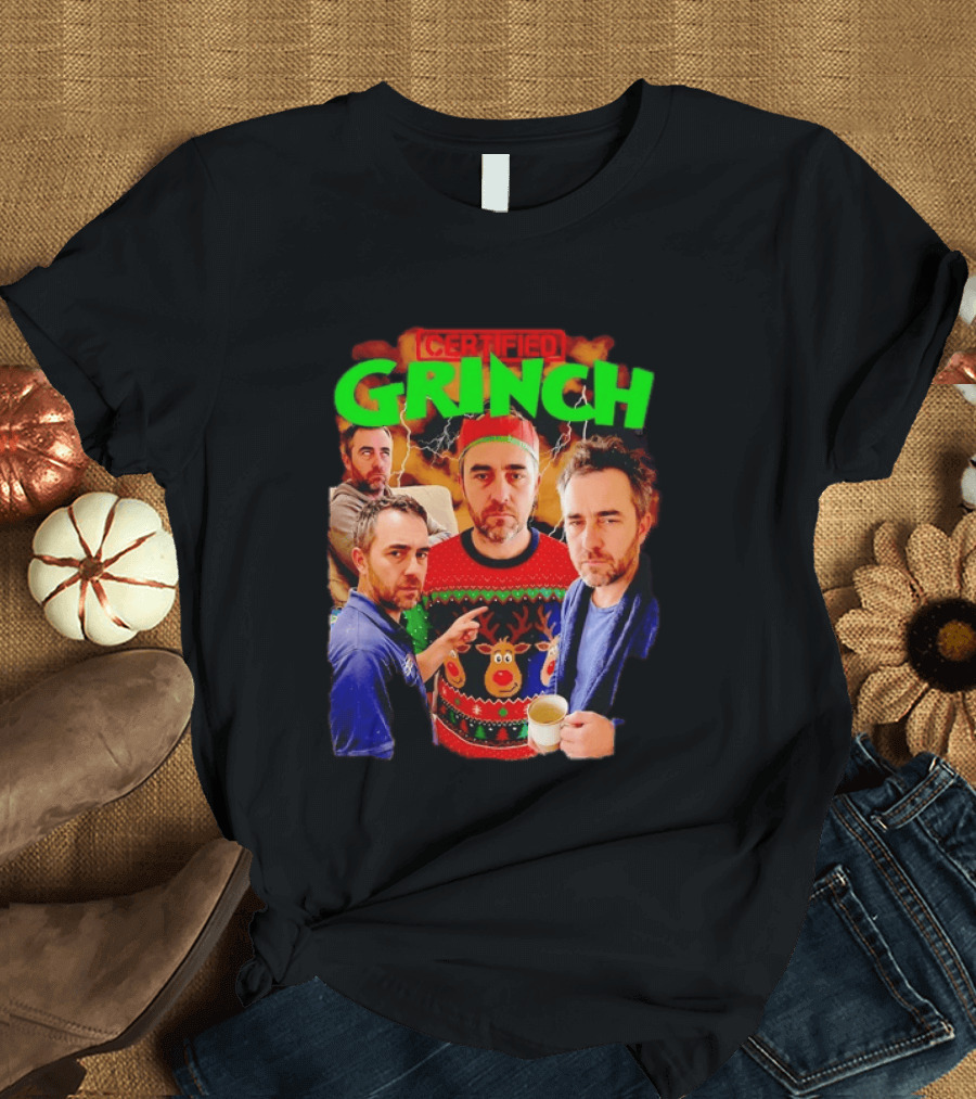 Certified Grinch Holiday Ugly Christmas Sweater Meme T-Shirt