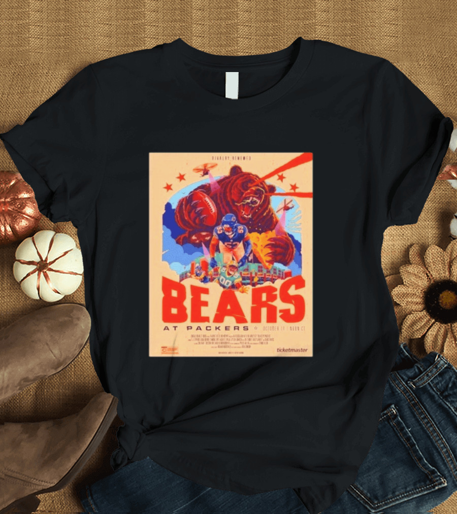 Rivalry Renewed Bears At Packers October 11 Noon CT Ticketmaster T-Shirt
