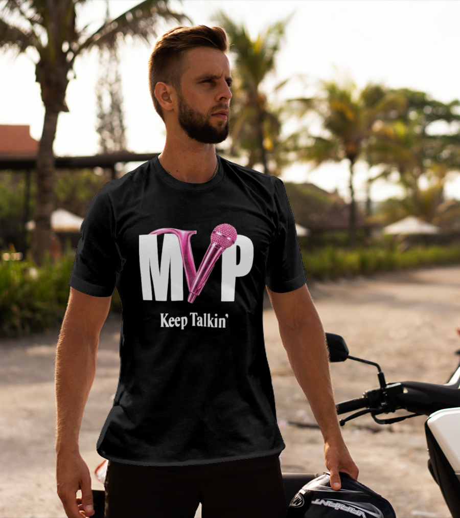 MVP Keep Talkin' Pink Microphone Music Rap T-Shirt