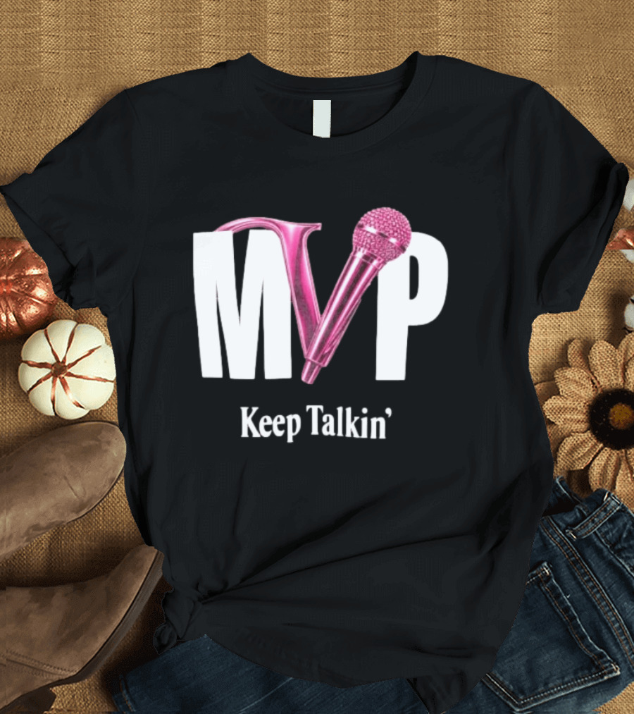 MVP Keep Talkin' Pink Microphone Music Rap T-Shirt