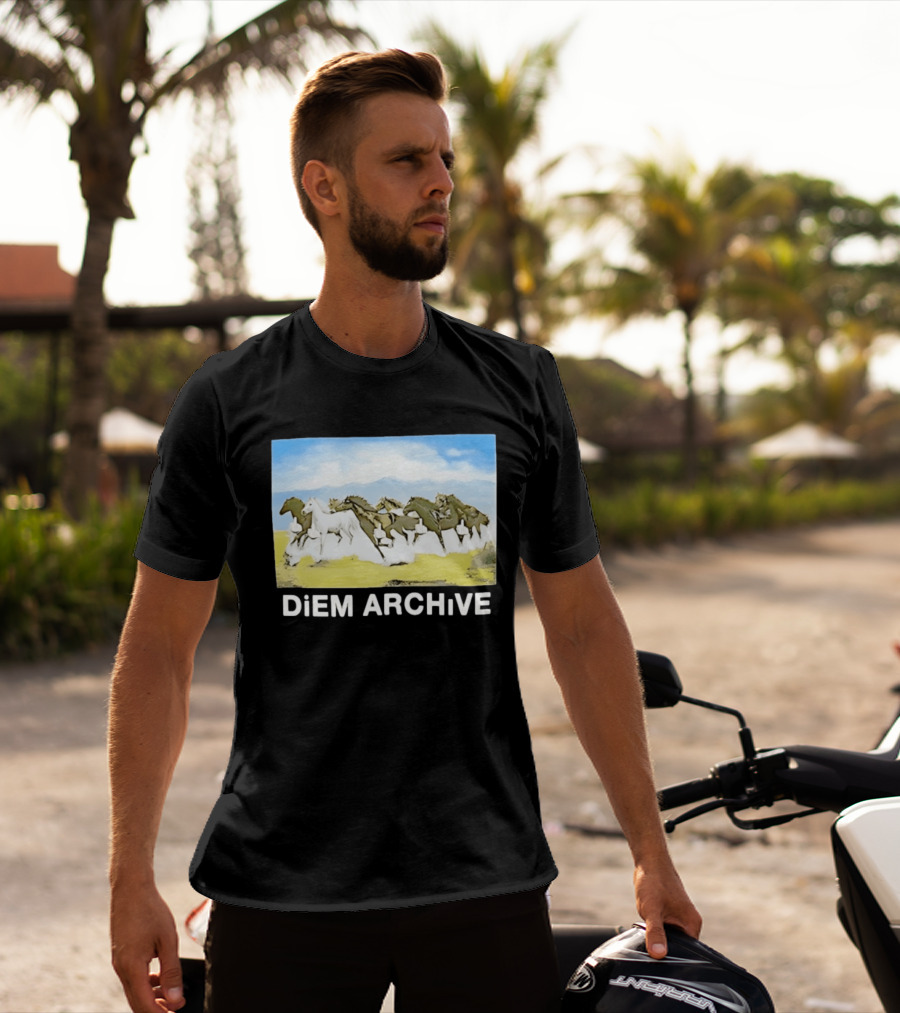 DiEM ARCHiVE Running Horses T-Shirt