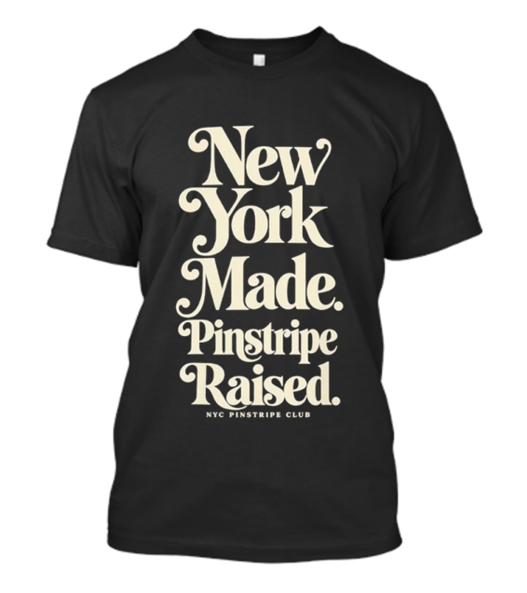 New York Made Pinstripe Raised NYC Pinstripes Club T-Shirt
