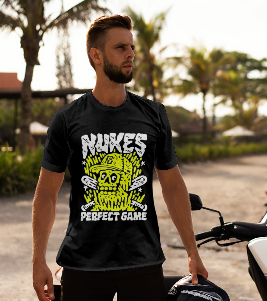 Nukes PC Skull Baseball Perfect Game T-Shirt