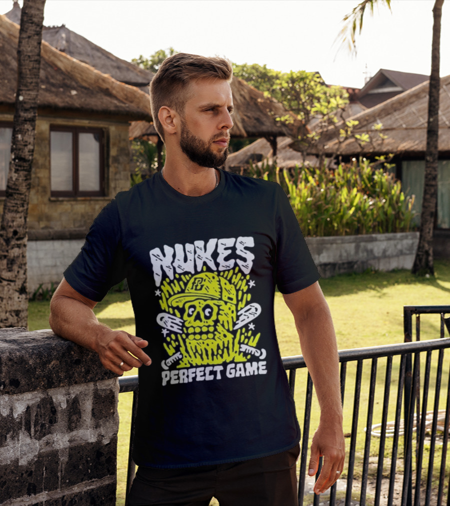 Nukes PC Skull Baseball Perfect Game T-Shirt