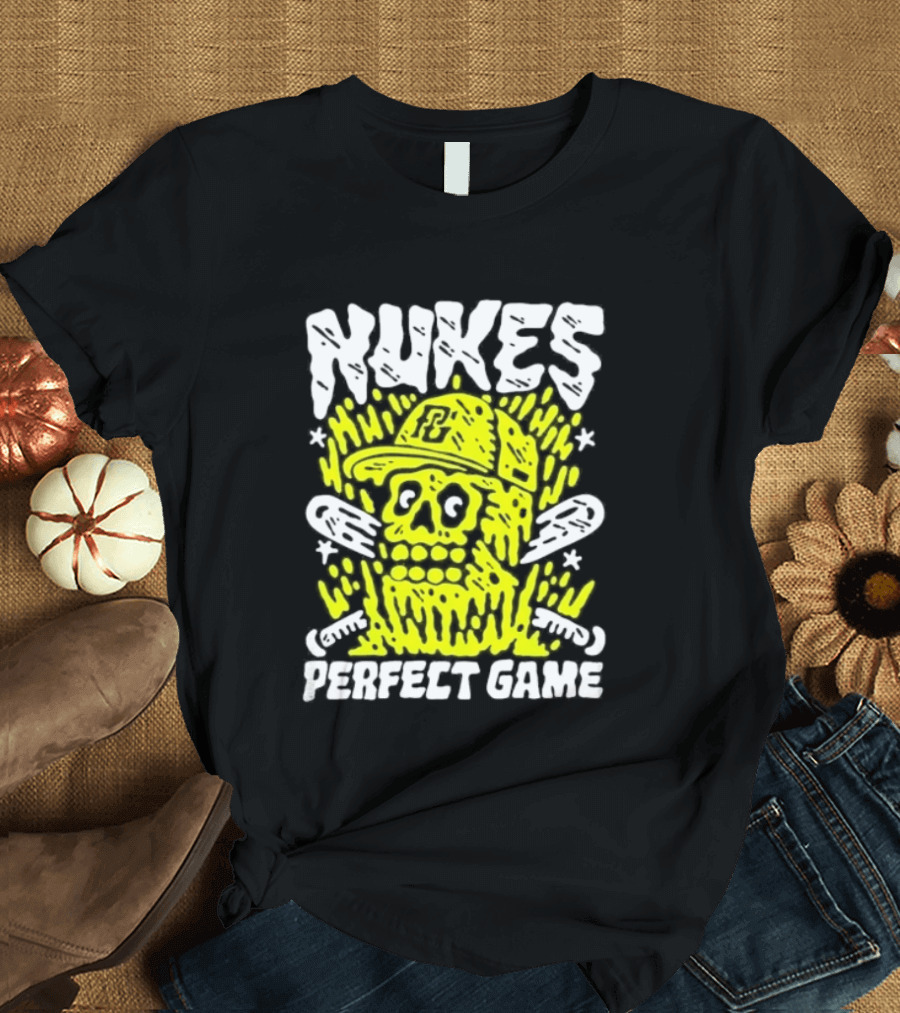 Nukes PC Skull Baseball Perfect Game T-Shirt