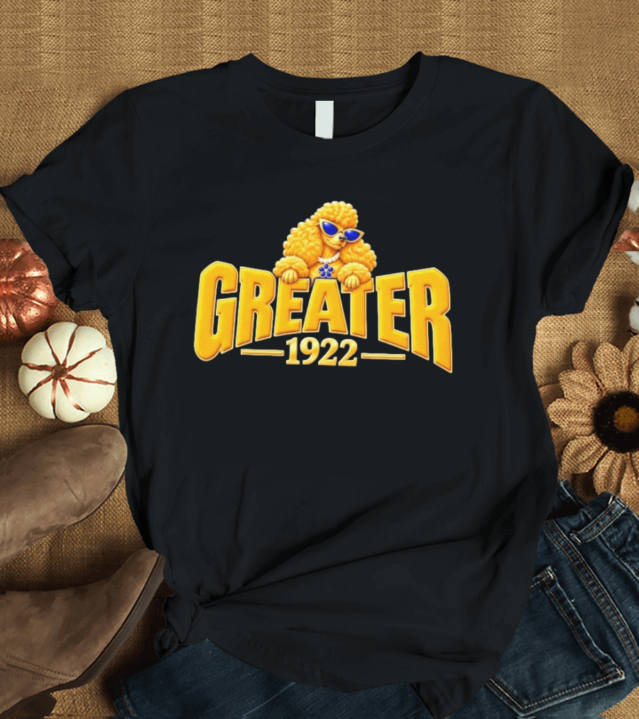 Poodle Sorority Greater 1922 Retro Sunglasses T-Shirt