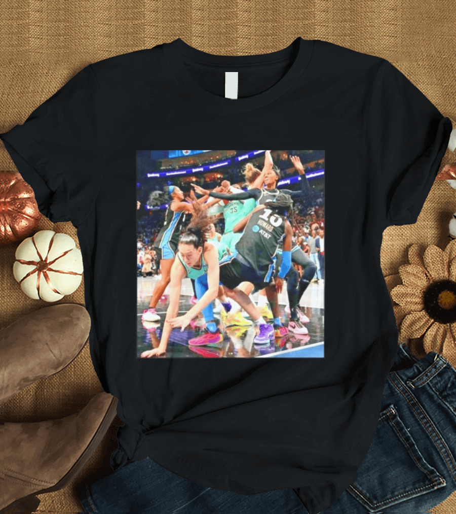 WNBA Action Howard 10 Brooklyn 35 AT&T Basketball Game T-Shirt