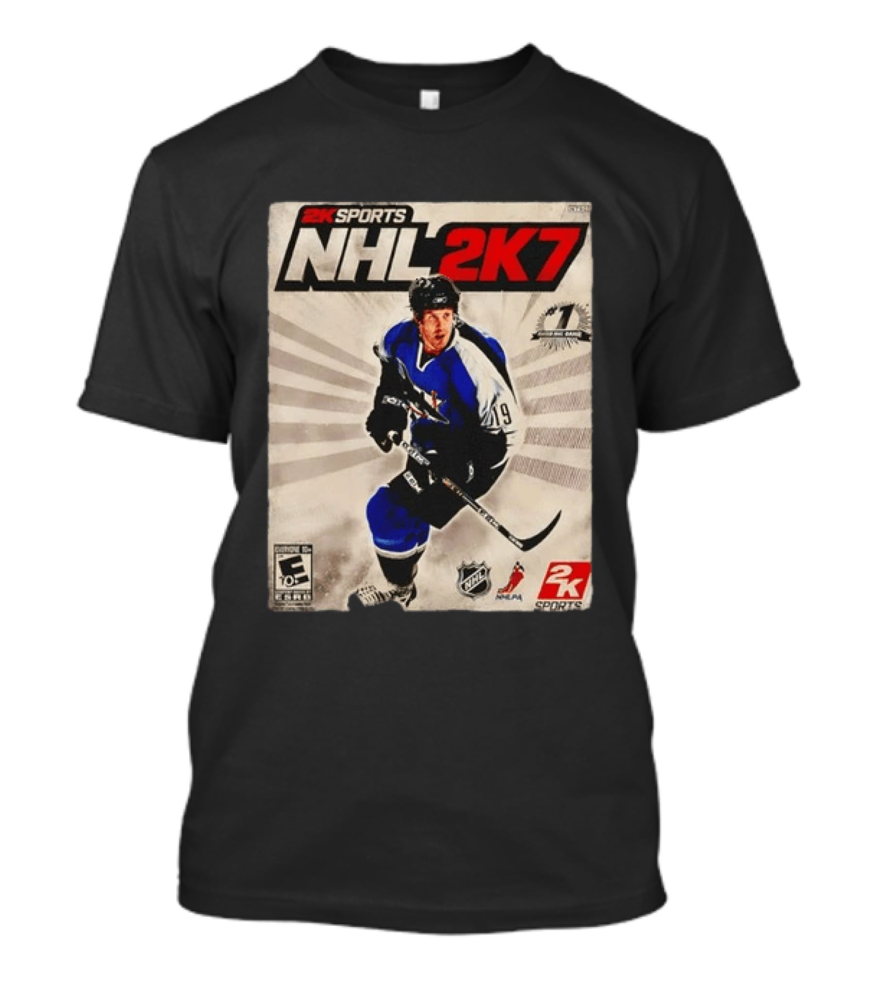 2K Sports NHL 2K7 Joe Thornton 19 Rated Number 1 NHL Game 2007 T-Shirt