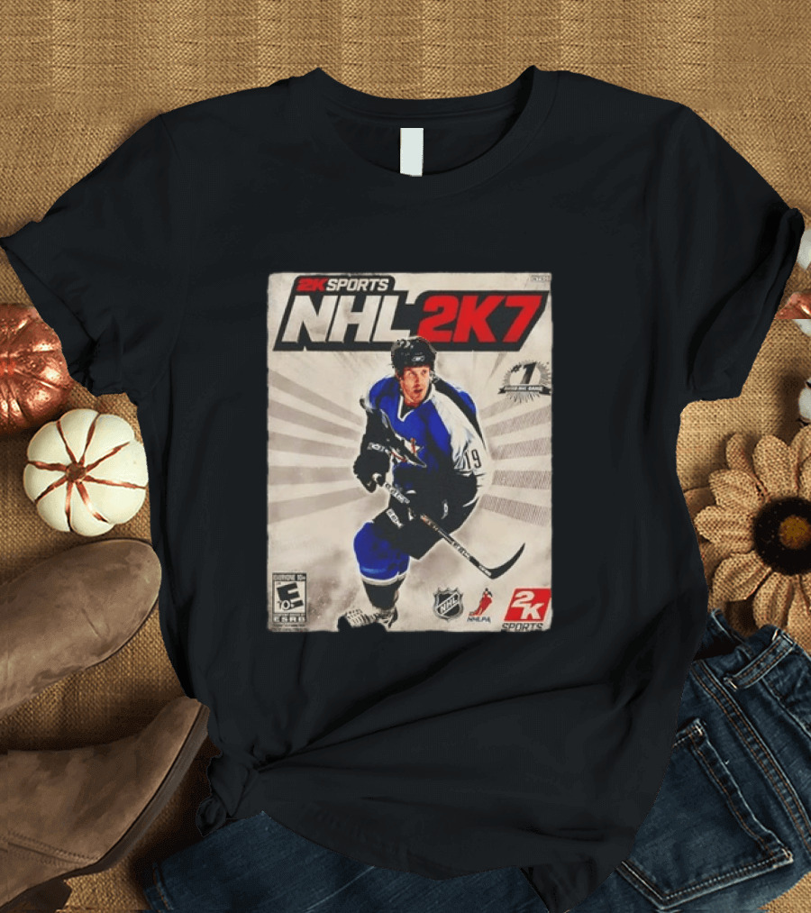 2K Sports NHL 2K7 Joe Thornton 19 Rated Number 1 NHL Game 2007 T-Shirt