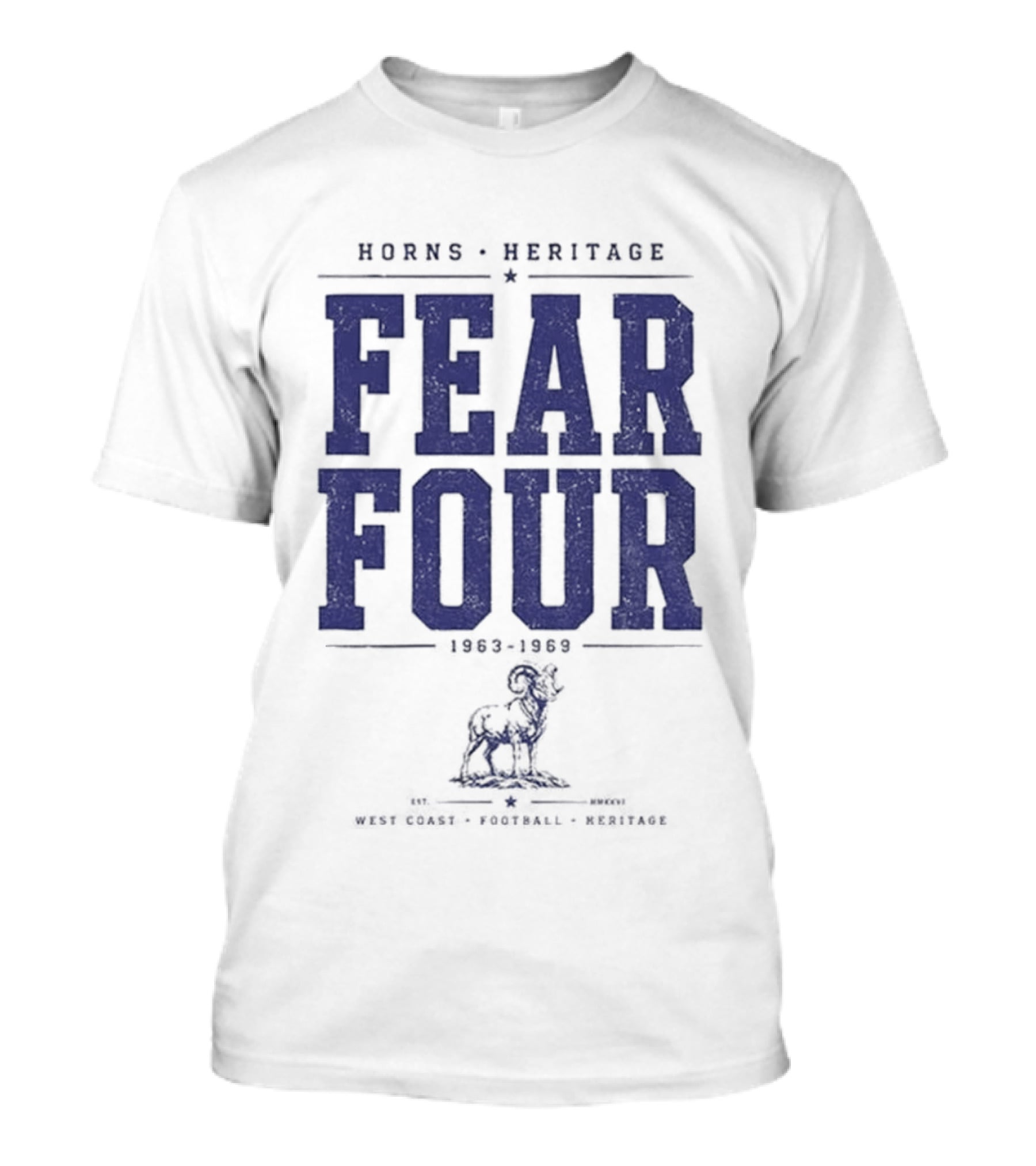 Horns Heritage Fear Four 1963 1969 Lion T-Shirt
