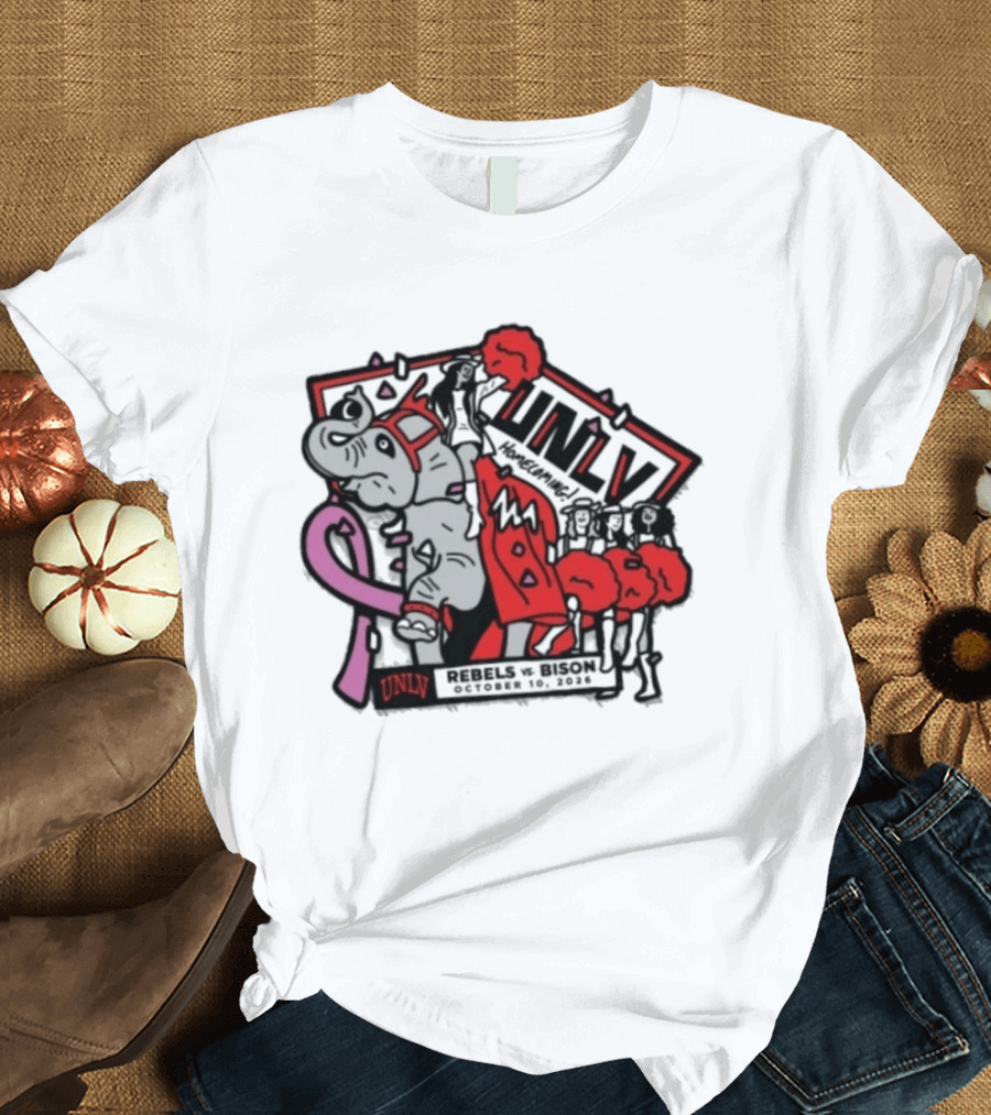 UNLV Rebels Vs Bison Homecoming October 10 2026 T-Shirt