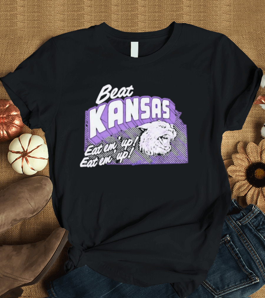 Beat Kansas Eat Em Up Eat Em Up Football Rivalry T-Shirt