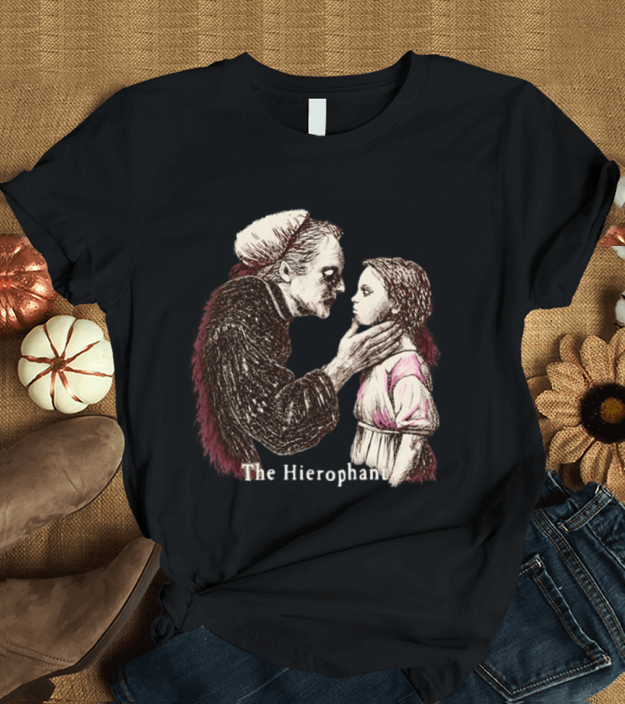 Hierophant Tarot Card Occult Esoteric Divination T-Shirt