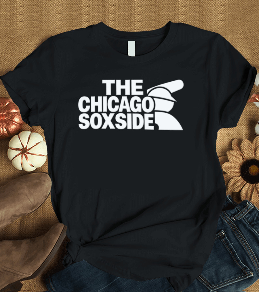 The Chicago Soxside Baseball Bat MLB White Sox T-Shirt