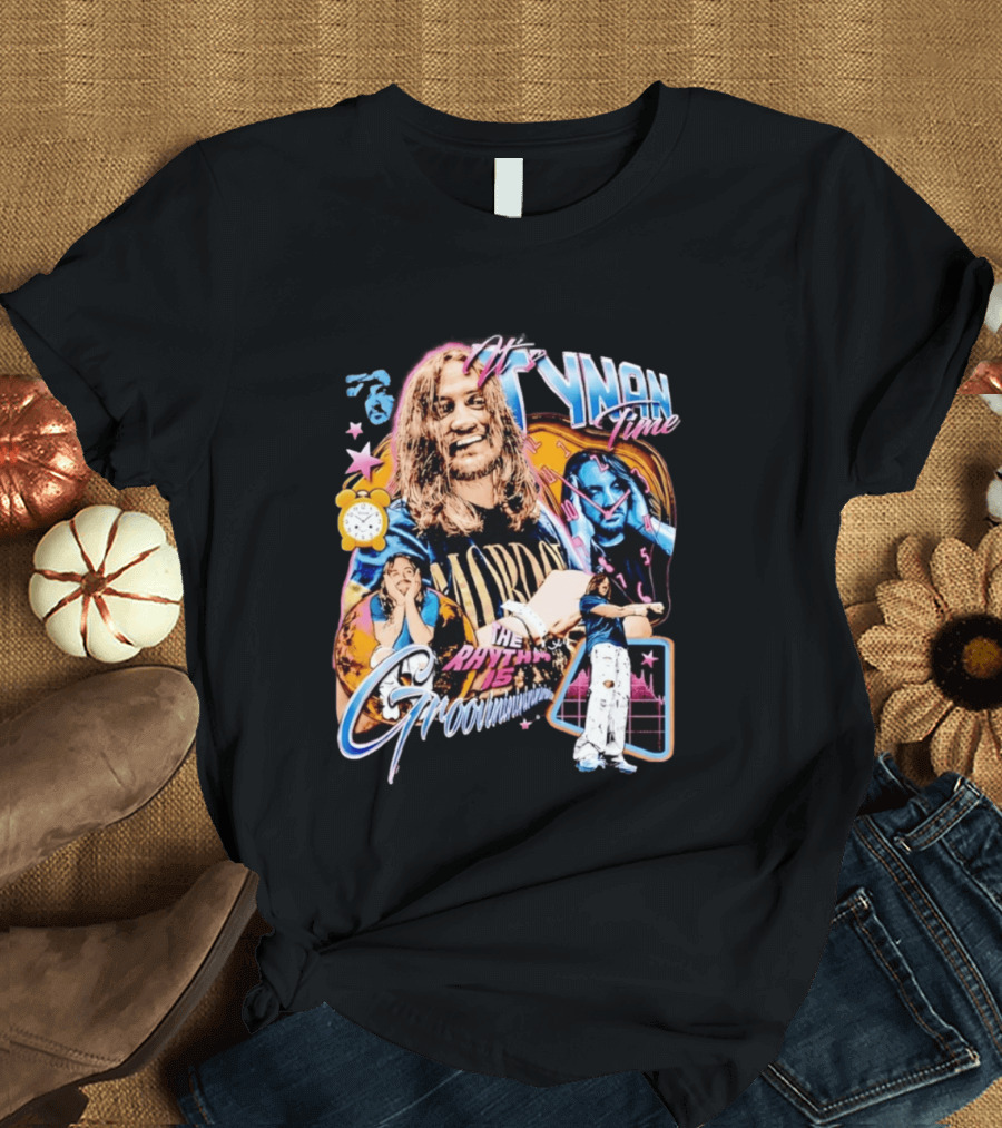 Tynan Time The Rhythm Is Groovinin And Star Retro Vibes T-Shirt