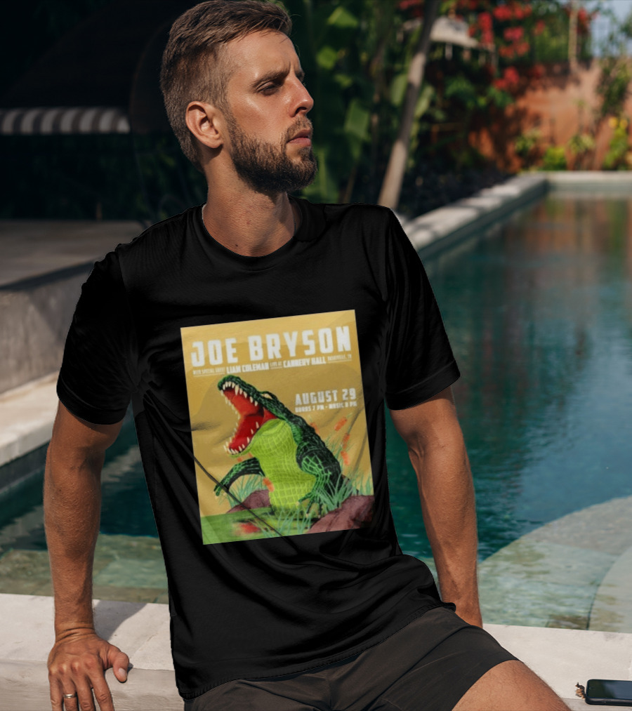 Joe Bryson With Special Guest Liam Coleman Live At Cannery Hall Nashville August 29 Crocodile T-Shirt