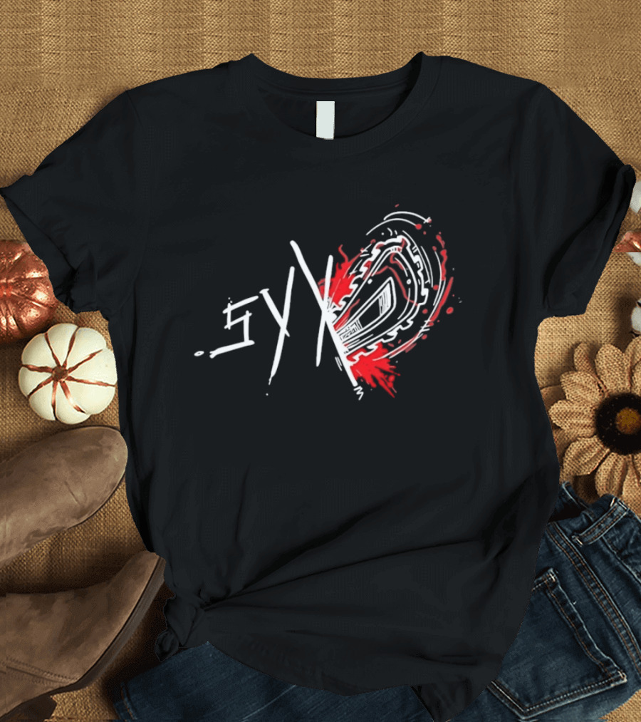 Syko Slasher Horror Chainsaw Edgy T-Shirt