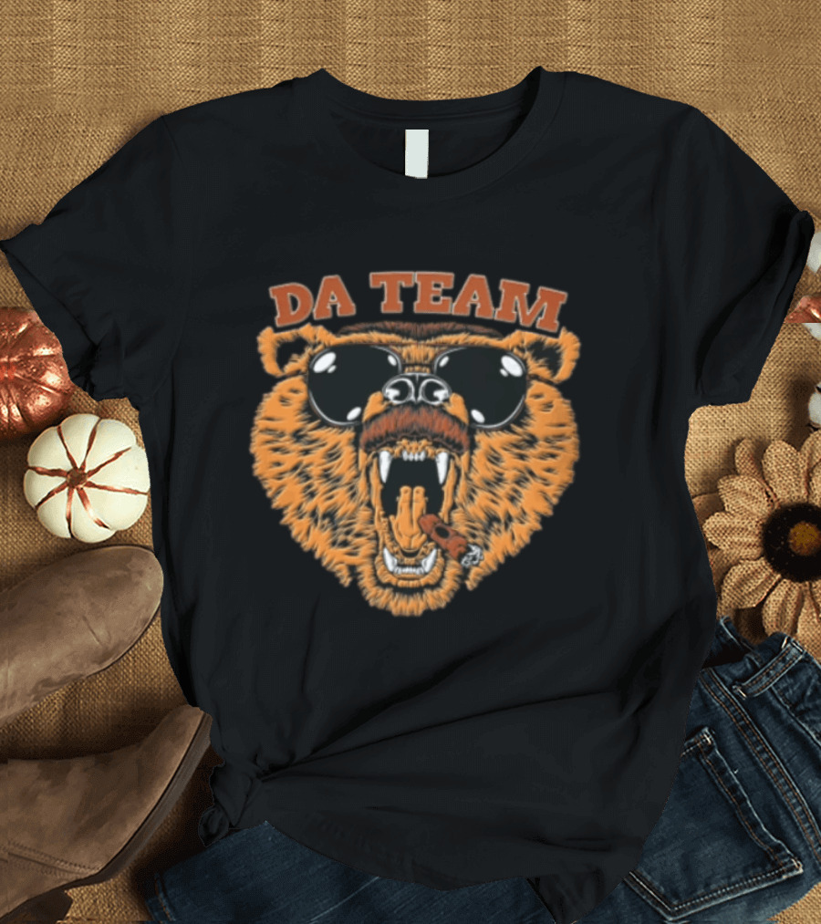 DA Team Bear Sunglasses Mustache Cigar T-Shirt