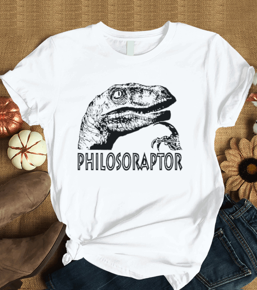 Philosoraptor Dinosaur Philosophy Meme T-Shirt