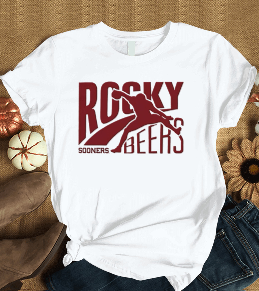 Rocky Beers Sooners Football Oklahoma Fan T-Shirt