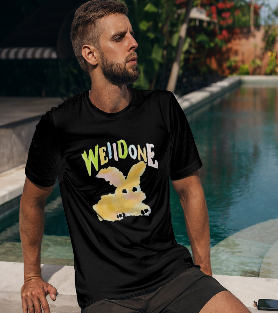 We11done Colorful Bunny Rabbit Fashion Playful Pastel Aesthetic T-Shirt