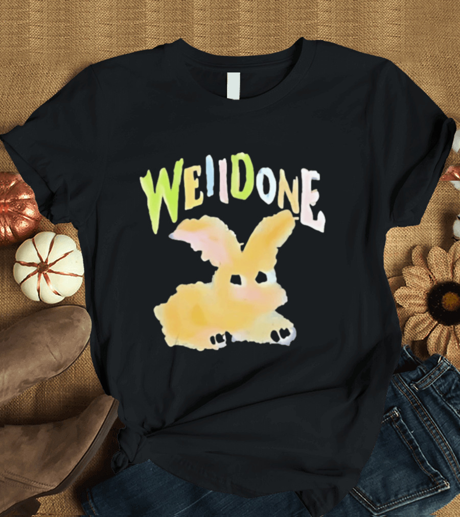 We11done Colorful Bunny Rabbit Fashion Playful Pastel Aesthetic T-Shirt