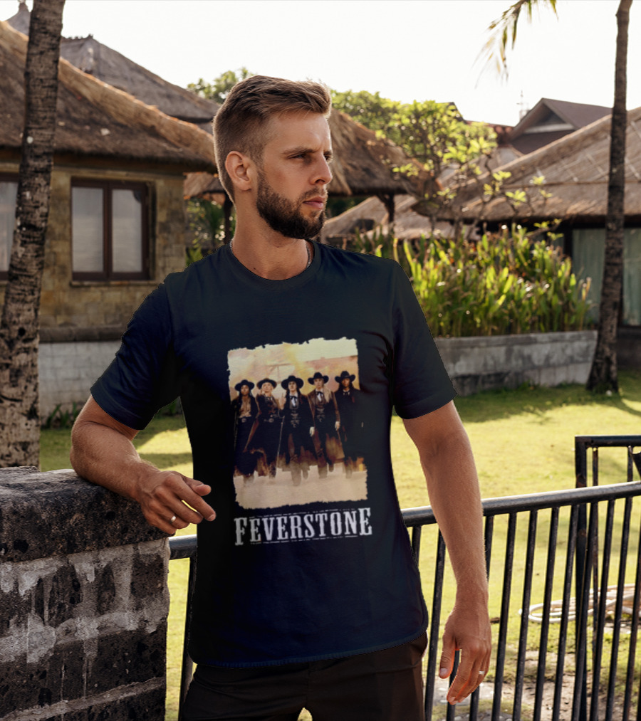 Feverstone Five Women Cowboy Outfits Walking T-Shirt