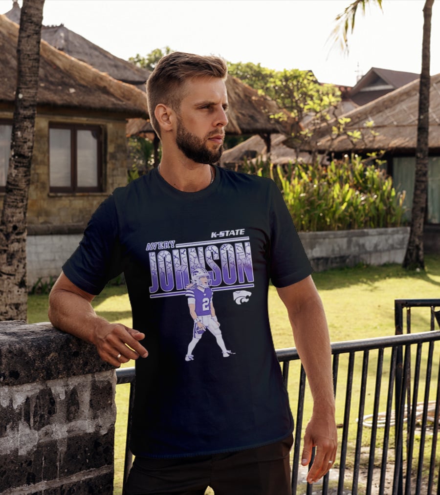 Avery Johnson K State Wildcats Number 2 Football Player T-Shirt