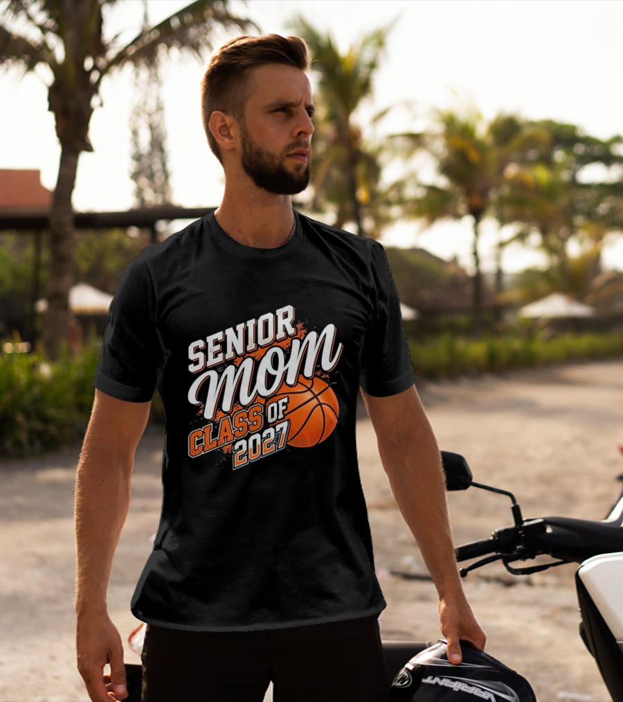 Senior Mom Basketball Class Of 2027 T-Shirt