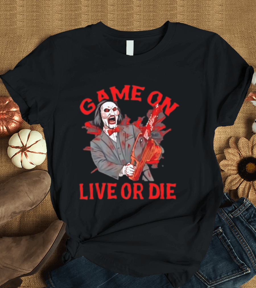 Billy The Puppet Game On Live Or Die Saw T-Shirt