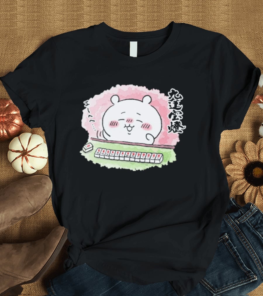 Chiikawa Usagi Mahjong Nine Gates Merch T-Shirt
