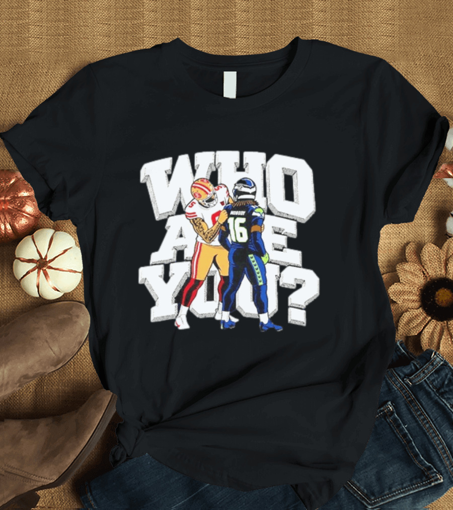 Who Are You Mike Evans Checked Stefon Diggs NFL Showdown T-Shirt