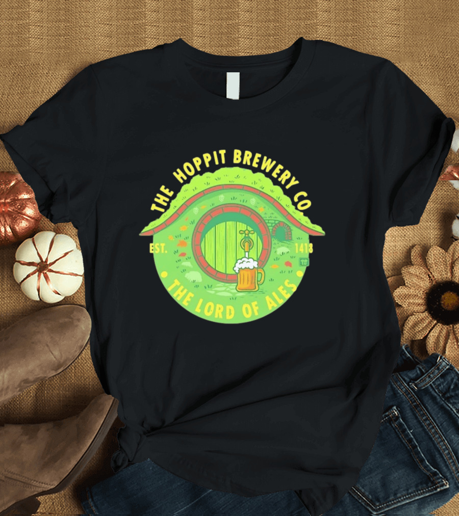 The Hoppit Brewery Co The Lord Of Ales Est 1418 T-Shirt