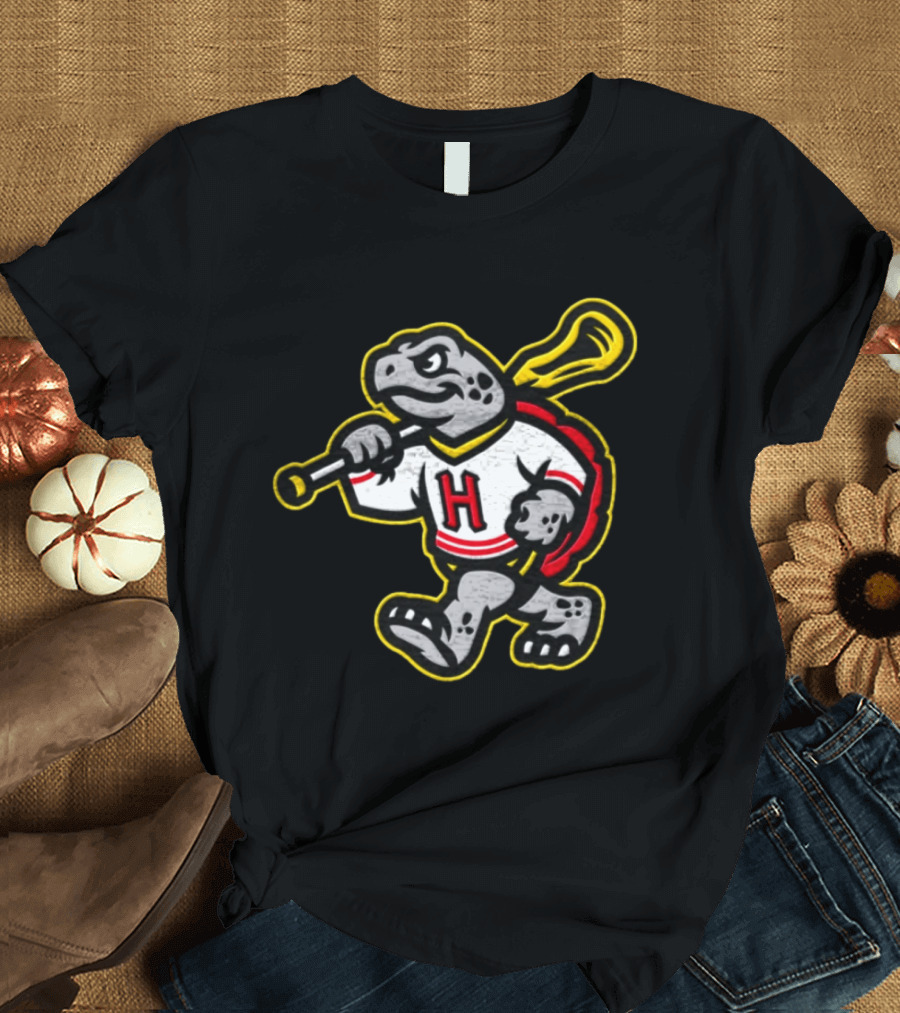 University Of Maryland NCAA Grey Terrapin Mascot Holding Bat T-Shirt