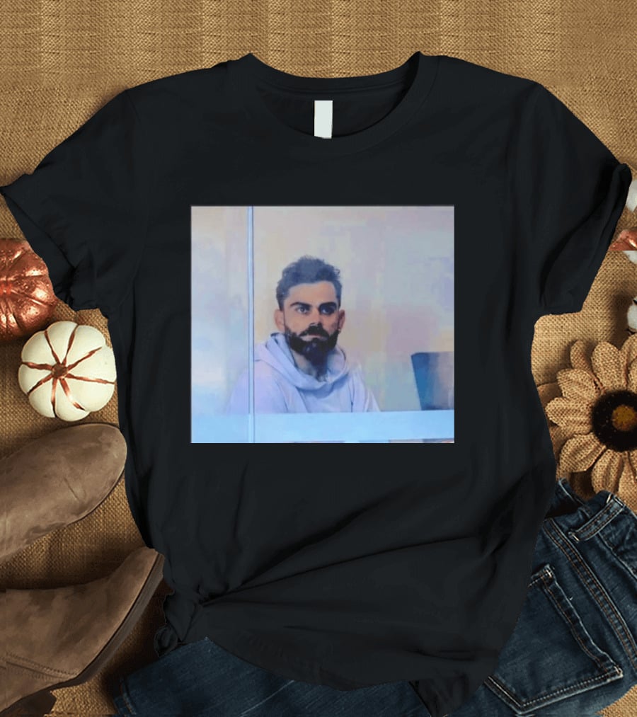 Virat Kohli Reflective Mood Cricket T-Shirt