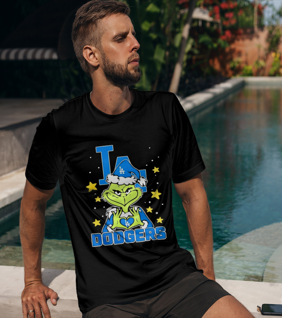 Grinch Los Angeles Dodgers Christmas 2026 Love LA Dodgers T-Shirt